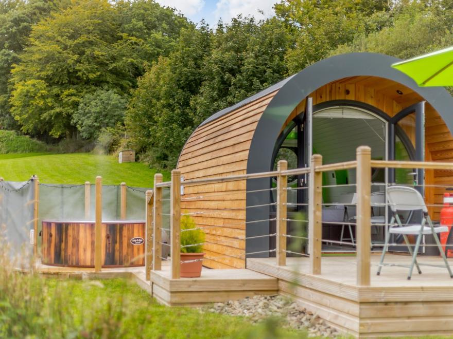 Log Cabin in New Quay, West Wales