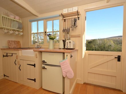 Log Cabin in Llandyfan, West Wales