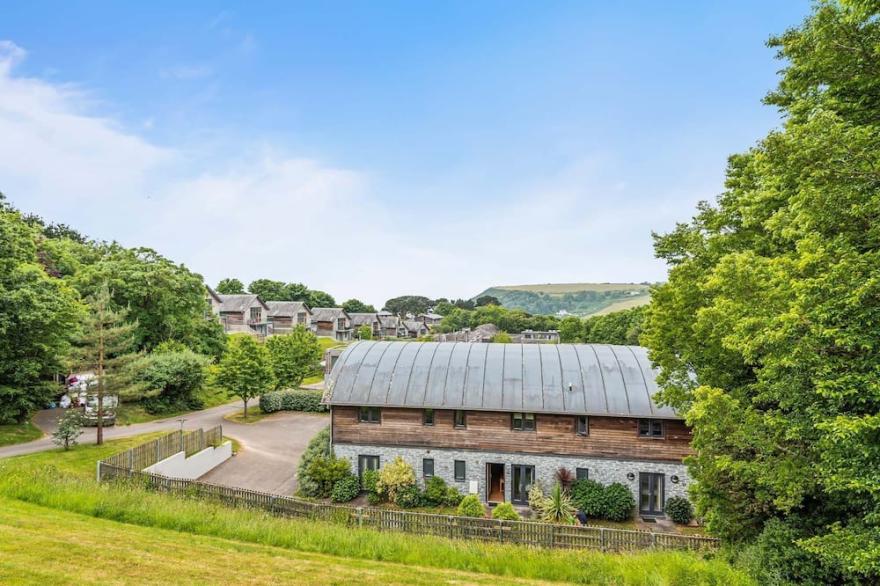 A stunning contemporary Cornish home boasting superb coastal views, swimming pool & sauna