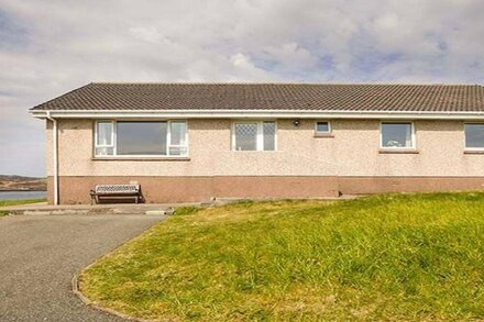 Idyllically located bungalow, beautiful view 20 mls from Stornoway Isle of Lewis