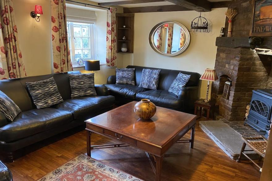 Cosy, traditional cottage overlooking waterfalls, Gayle, Hawes, Yorkshire Dales.