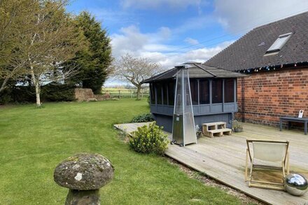 Barn conversion with jacuzzi