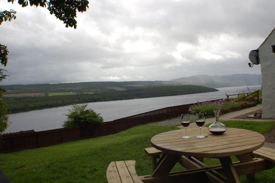 Remote and Rural Traditional Croft house overlooking Loch Ness