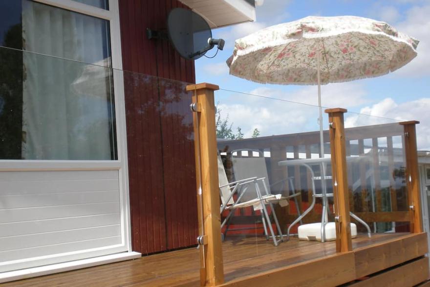 SWEET SEA VIEW SHALDON CHALET nr BEACH, TORQUAY & DARTMOOR 7mile GOLF opposite.