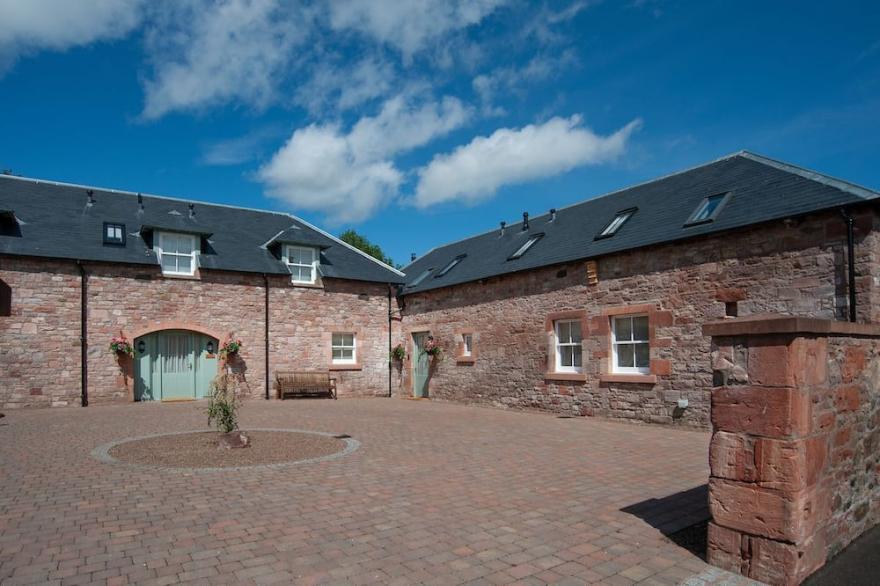 DRYBURGH STEADING ONE - by the River Tweed at Dryburgh, sleeping 4