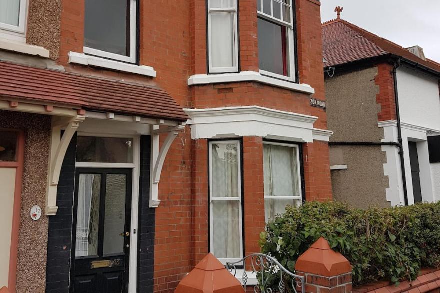 Victorian Llandudno 6bed,3rcpns.2mins to beach. Fb Craig-Y-Don holiday