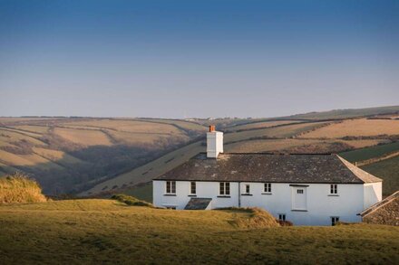 Isolated cottage on the cliffs near Crackington Haven