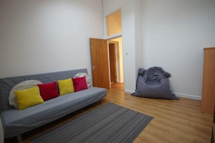 Big bright flat for 4-6 people with good links to around the city