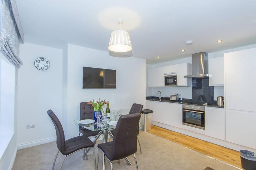 Luxury lower ground floor apartment street view