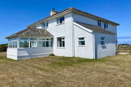 Trewint Hill -  panoramic countryside views and sea views.