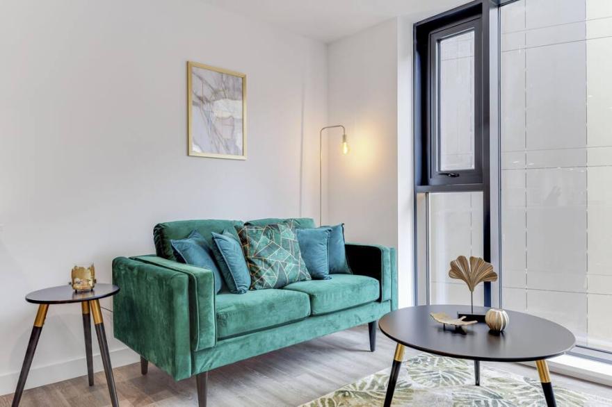 Modern & Stylish 1Bed Flat in Central Birmingham