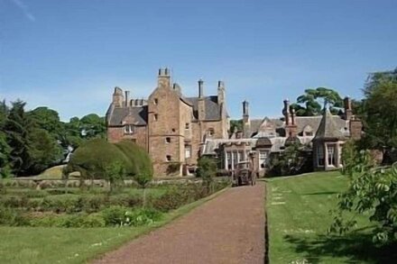 Wing Of Historic Luffness Castle. One twin and one single bedroom