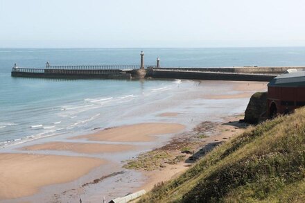 BEACHFRONT, pet friendly, country holiday cottage in Whitby