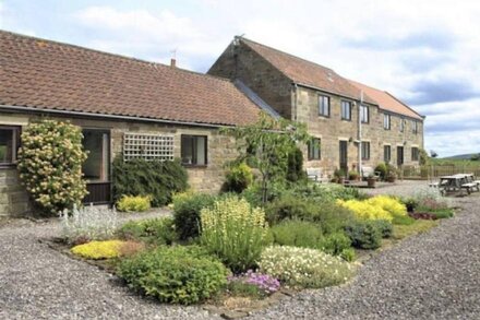 The Hay Barn is a spacious converted two story Yorkshire stone barn which sleeps ten guests, ideal f