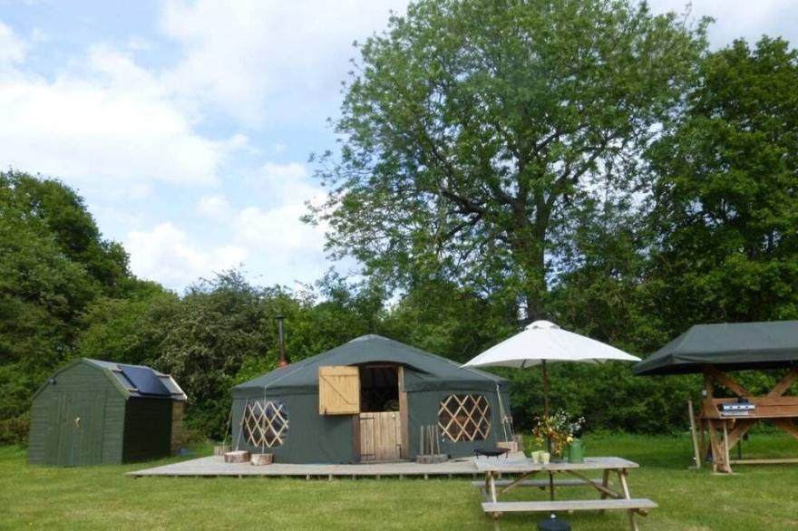 'Chestnut' Yurt In West Sussex Countryside