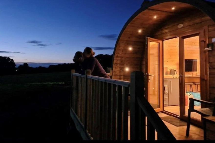 Gelt Pod is a luxury glamping pod ideal for a family, close to Hadrian's Wall