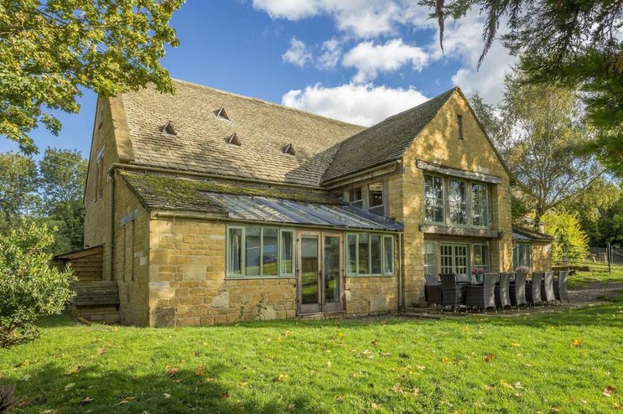 A wonderfully restored barn and a fabulously spacious home away from home.