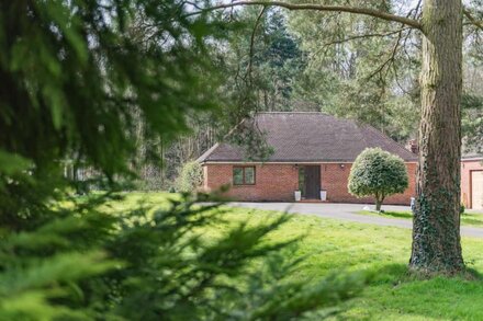 Delightful lodge located in the middle of Sharsted Wood near Canterbury with a pool!