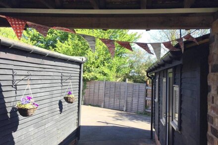 Converted Stable alongside a bridle path