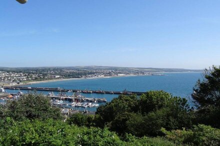 Modern Flat Overlooking Newlyn Harbour Sleeps 4 Child & Dog Friendly +Parking