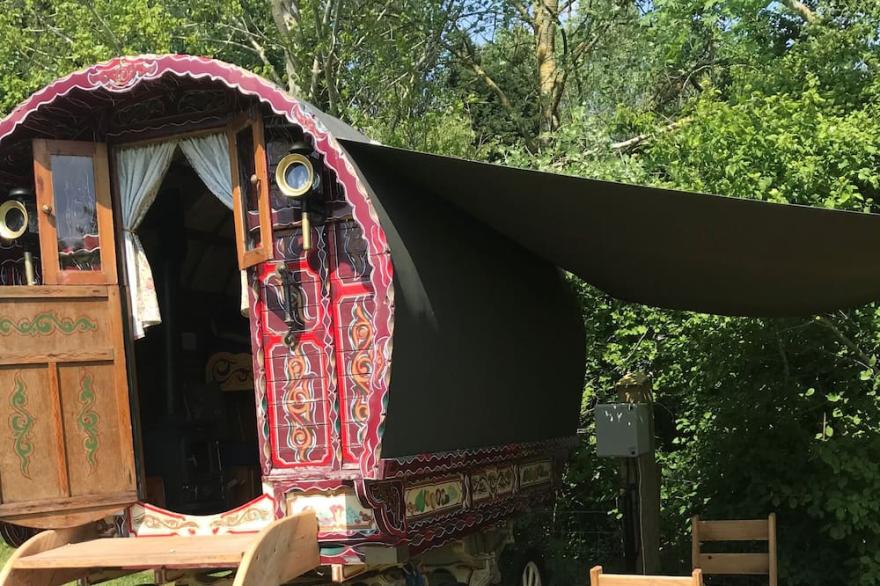 Authentic Gypsy Caravan With Double Bed