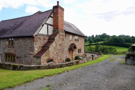 Self-catering farmhouse set in 68 acres of private land - dog and child friendly