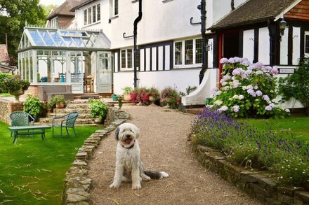 Country House on Surrey Village Cricket Green