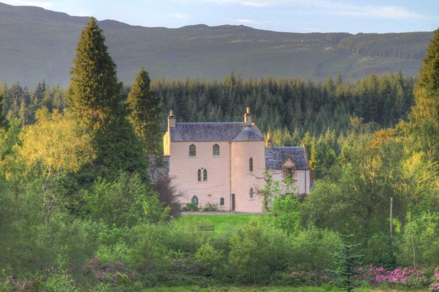 16th Century Scottish Castle In Trossachs National Park Near Loch Lomond
