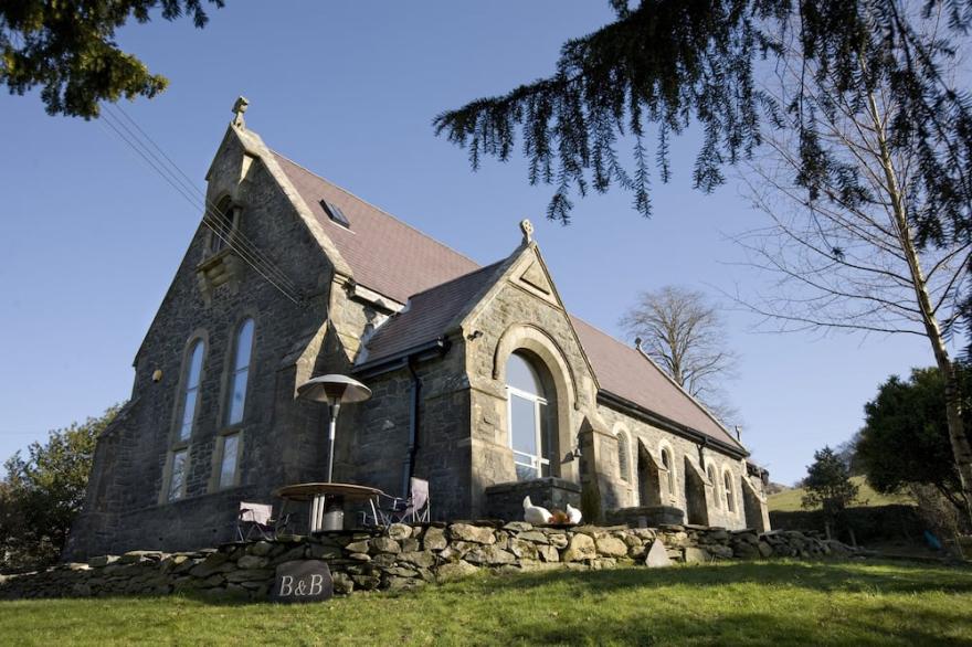 Ancient And Modern Stylishly Combine In This Beautiful Church In Snowdonia