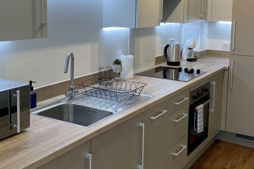 Spacious modern studio apartment in London