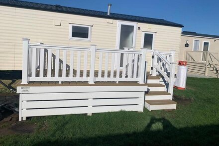 Six berth family caravan on West Sands, Selsey