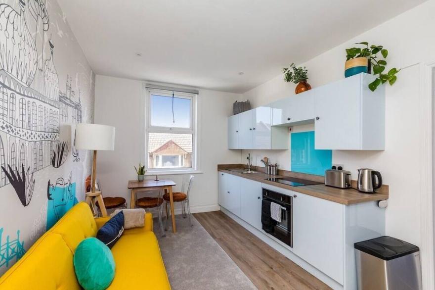Quirky modern 1-bed flat central Brighton/KempTown