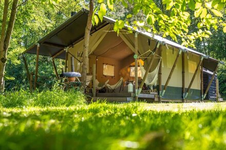 The Apple Bobber is a luxurious tent offering couples the chance to relax