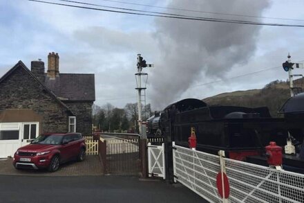 Grade II listed Station House by heritage railway