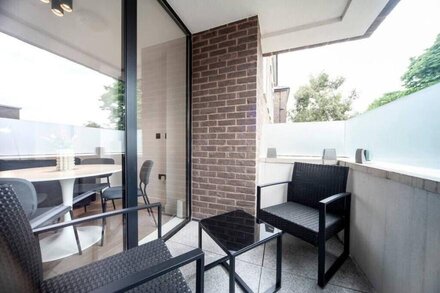 Modern flat with private balcony