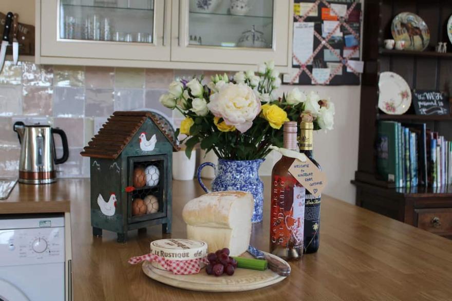 Once the old calf-house, this charming semi-detached traditional Yorkshire stone barn conversion is