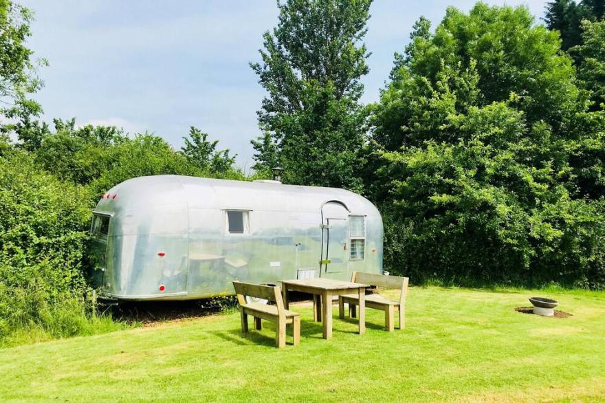 1960's Bullet Airstream Recently Renovated For Luxury Getaway