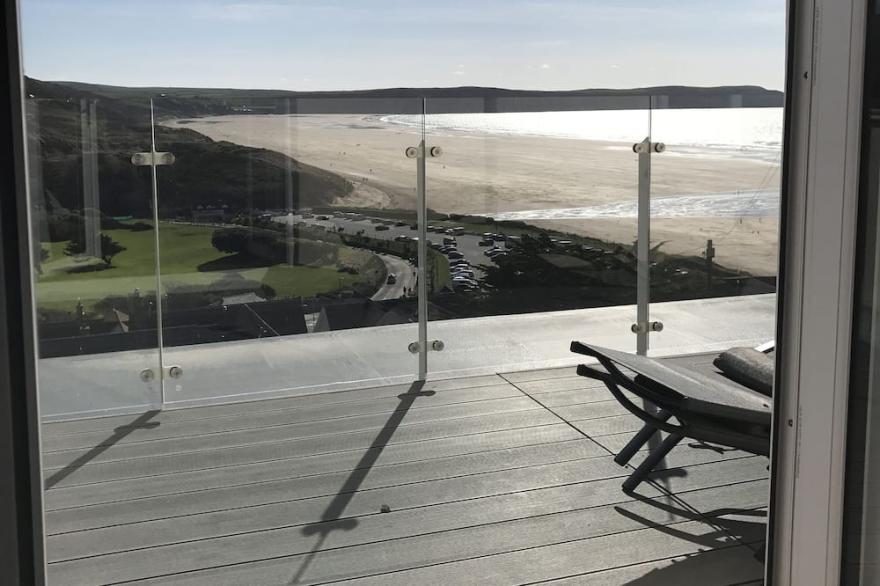 Stunning views from large balcony and modern beautiful contemporary apartment