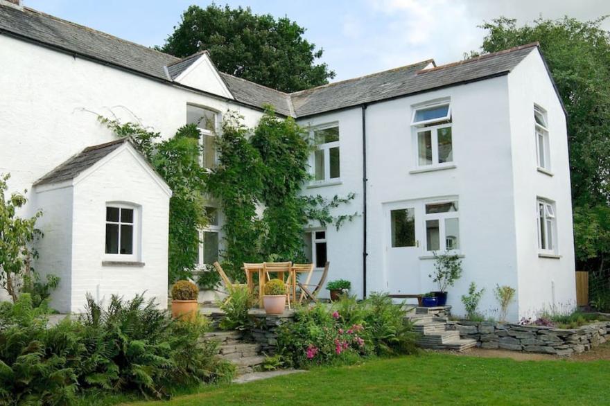 Farmhouse In Peaceful Rural Devon (with Heated Outdoor Pool May-Oct)