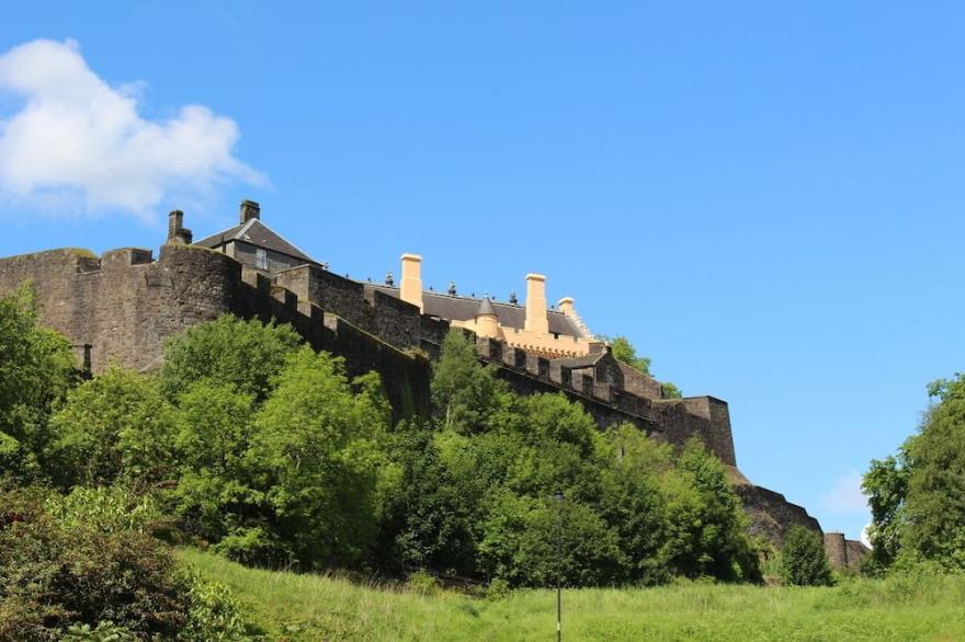 Nestled Below The Walls Of Stirling Castle