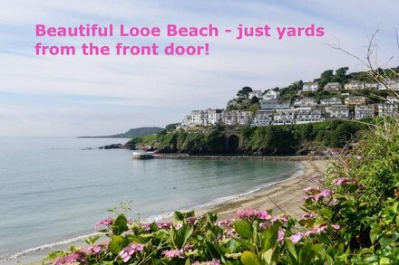 Centrally located cottage,  just yards from the main Looe beach