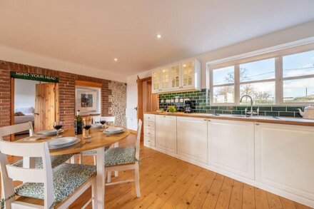 A brick and flint cottage in a quiet village that's been completely refurbished.