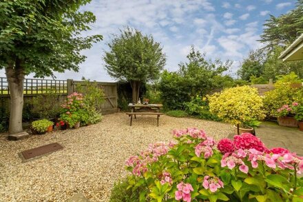 Stiffkey Hideaway single-storey extension attached to the owner's bungalow. Tucked away down a quiet