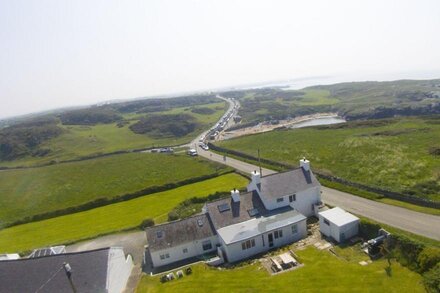 Luxury Farmhouse - Porthdafarch  - Sea Views, 150m from Beach, Wood-burners