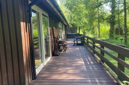 Berneray is a charming cabin in a beautiful setting, deep in the forest.