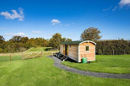 TEASEL SHEPHERD'S HUT, near Berwick upon Tweed - sleeping 4 guests