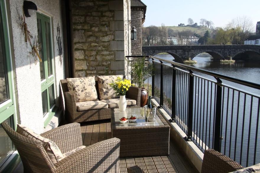 Luxury riverside apartment between Lake District and Yorkshire Dales