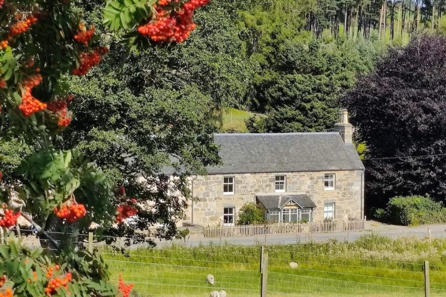 Lovingly Restored Traditional Stone House  In The Cairngorms National Park